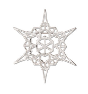 Sterling Silver 2011 Steeple Snowflake Pin