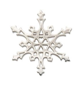 JHBreakell Sterling Silver 2004 Hearts Snowflake Pin