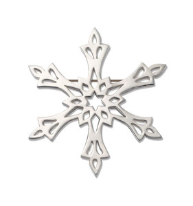 JHBreakell Sterling Silver 2002 Starburst Snowflake Pin