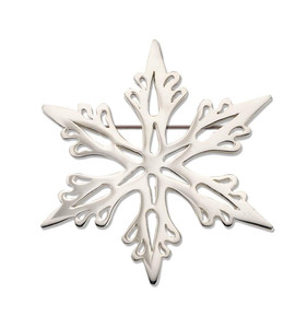 JHBreakell Sterling Silver 2001 Trees Snowflake Pin