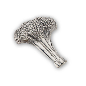 Sterling Silver Broccoli Pin