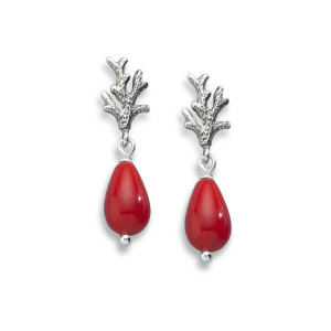 JHBreakell Sterling Silver Reef Earrings