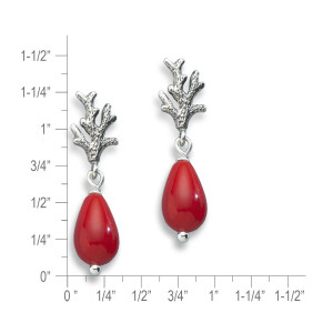 Sterling Silver Reef Earrings