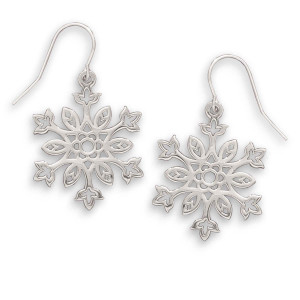 JHBreakell Sterling Silver 2019 Winter Garden Snowflake Earrings