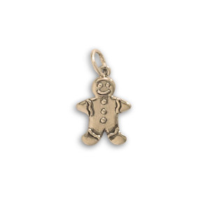 JHBreakell 14K Gold Gingerbread Man Charm