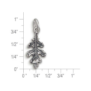 Sterling Silver Oak Leaf Charm