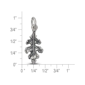 Sterling Silver Oak Leaf Charm