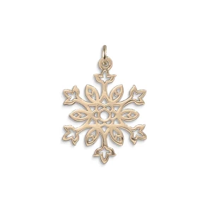 JHBreakell 14K Gold 2019 Winter Garden Snowflake Charm