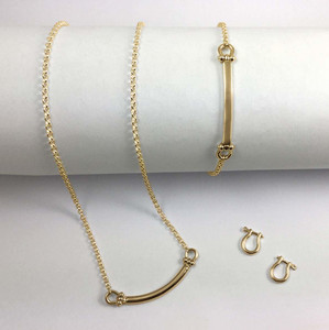 JHBreakell 14K Gold Hampton Necklace