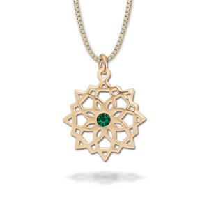 JHBreakell 14K Gold 2020 Star of Hope Snowflake Pendant