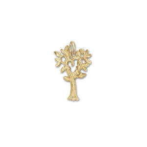 JHBreakell 14K Gold Love Heart Family Tree Charm
