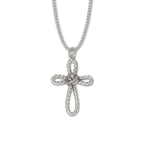 JHBreakell Sterling Silver Crew Knot Cross