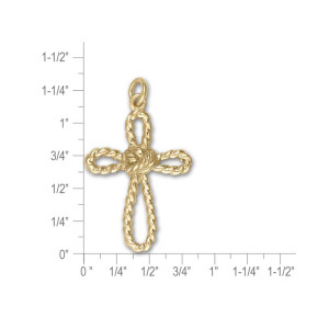 JHBreakell 14K Gold Crew Knot Cross