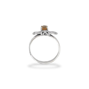Sterling Silver Queen Bee Ring with Citrine