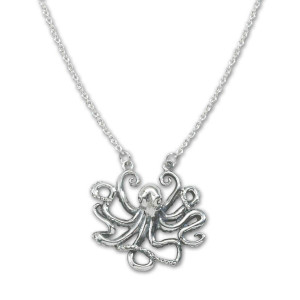 JHBreakell Sterling Silver Octopus Necklace