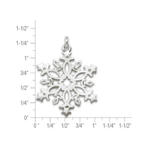 JHBreakell Sterling Silver 2021 Celestial Snowflake Pendant