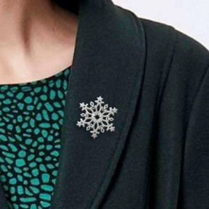 JHBreakell Sterling Silver 2021 Celestial Snowflake Pin