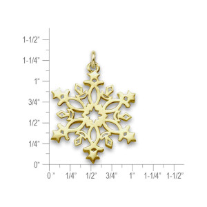 JHBreakell 14K Gold 2021 Celestial Snowflake Charm