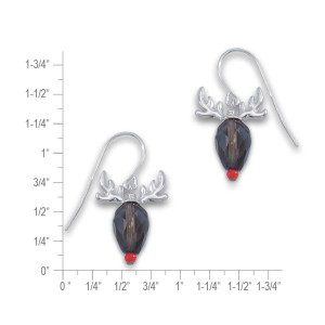JHBreakell Sterling Silver Reindeer Earrings