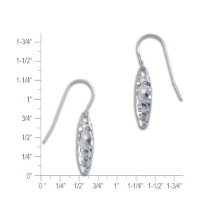 JHBreakell Sterling Silver Touchstone Earrings