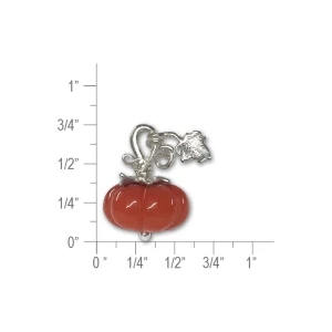 JHBreakell Sterling Silver Harvest Pumpkin Pendant