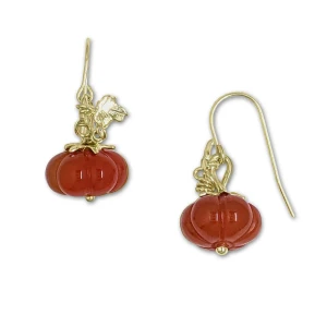 JHBreakell 14k Gold Harvest Pumpkin Earrings