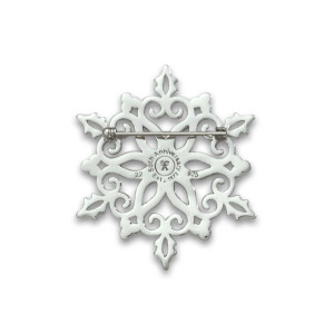 Sterling Silver 2022 50th Anniversary Snowflake Pin