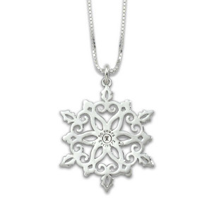 Sterling Silver 2022 50th Anniversary Snowflake Pendant