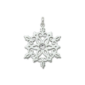 Sterling Silver 2022 50th Anniversary Snowflake Charm