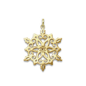 14k Gold 2022 50th Anniversary Snowflake Charm