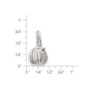 Sterling Silver Mini Pumpkin Charm