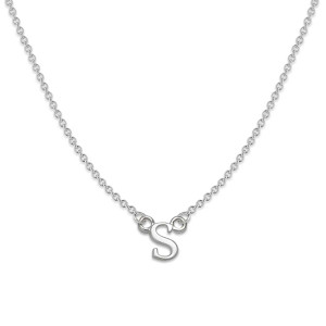 Sterling Silver MIA Letter Necklace – 1 Letter