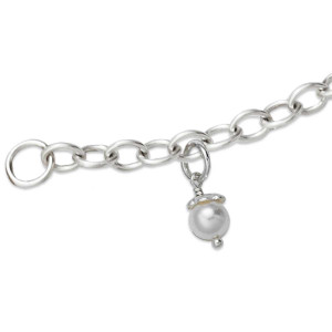 Sterling Silver Family Charm Bracelet