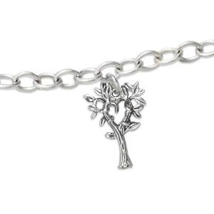 Sterling Silver Family Charm Bracelet