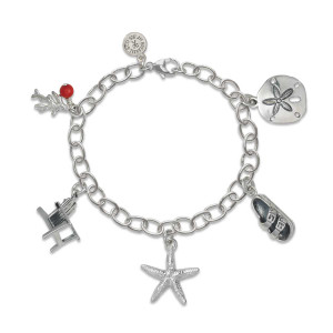 Sterling Silver Summer Charm Bracelet