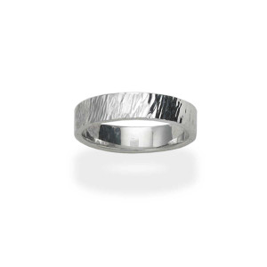 Sterling Silver Hand Forged Band Ring