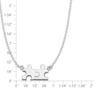 Sterling Silver Puzzle Piece Necklace