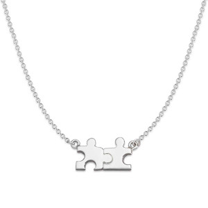 Sterling Silver Puzzle Piece Necklace