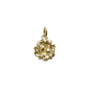 14k Gold Petite Bird's Nest Charm