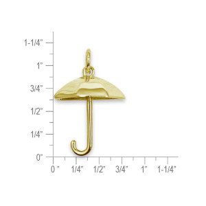 14k Gold Umbrella Pendant