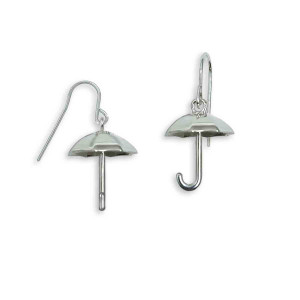 Sterling Silver Umbrella Earrings
