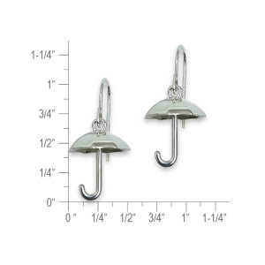 Sterling Silver Umbrella Earrings