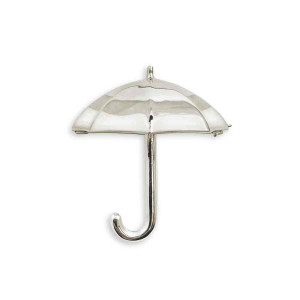 Sterling Silver Umbrella Pin