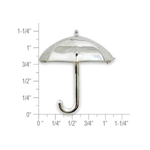 Sterling Silver Umbrella Pin