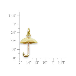 14k Gold Umbrella Charm/ Pendant