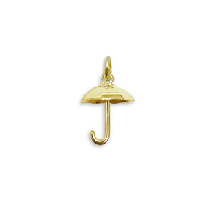 14k Gold Umbrella Charm/ Pendant