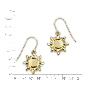14k Gold Sunshine Earrings