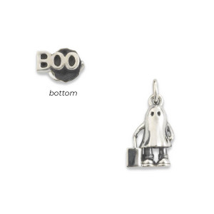 Sterling Silver Boo Ghost Charm