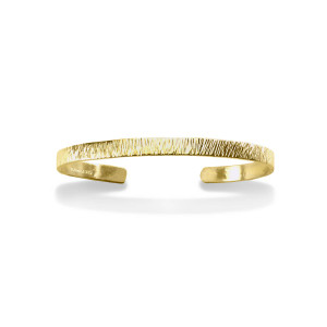 14k Gold Hand Forged Cuff Bracelet