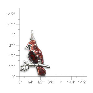 Sterling Silver Cardinal Garnet Pendant